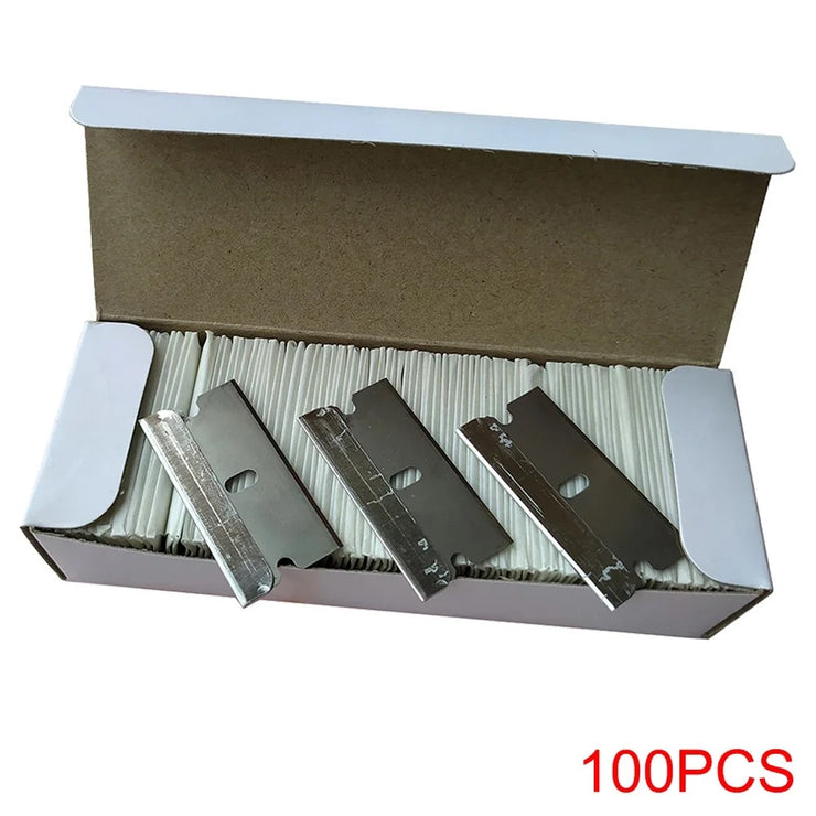 Metal scraper blades